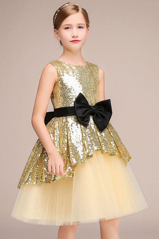Lovely Jewel Sleeveless Flower Girl Dress with Tulle and Sequins-BallBride