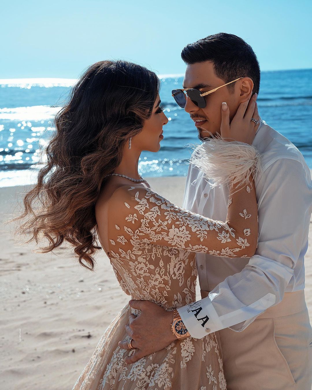 Luxury Long A-line Train Wedding Dress with Lace-BallBride