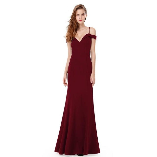 Mermaid Long Evening Gowns On Sale - Off-the-Shoulder-BallBride