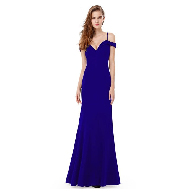 Mermaid Long Evening Gowns On Sale - Off-the-Shoulder-BallBride