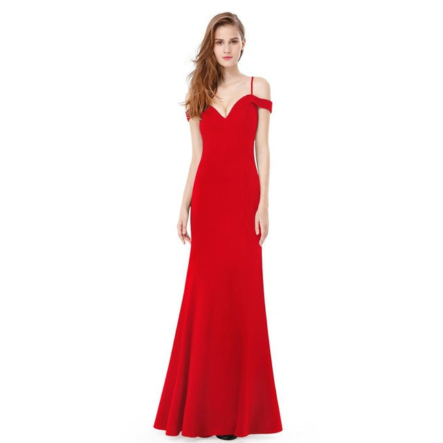 Mermaid Long Evening Gowns On Sale - Off-the-Shoulder-BallBride