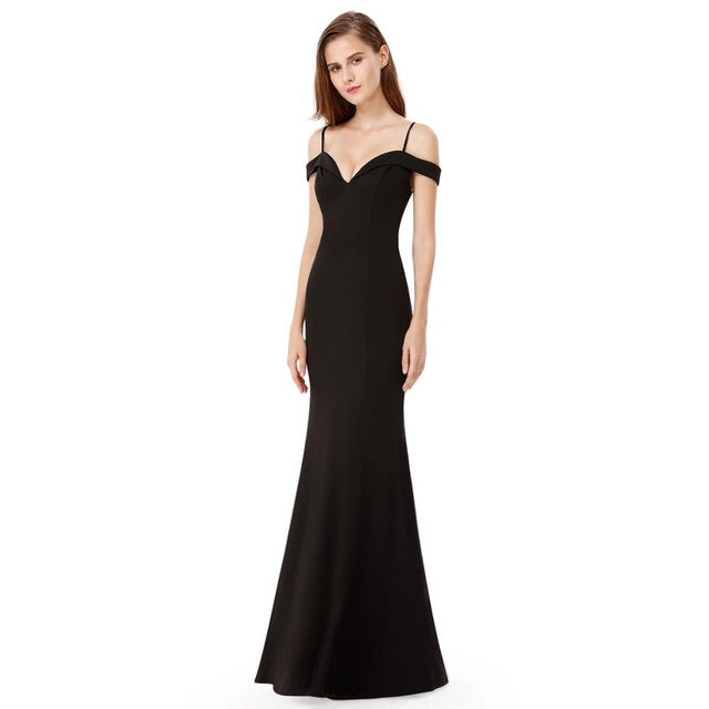 Mermaid Long Evening Gowns On Sale - Off-the-Shoulder-BallBride