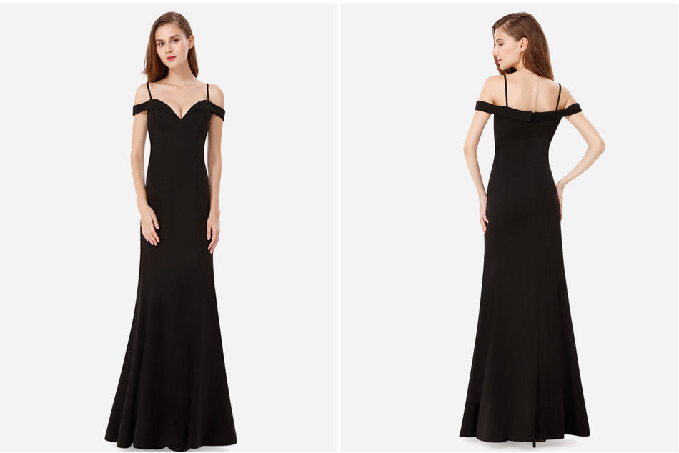 Mermaid Long Evening Gowns On Sale - Off-the-Shoulder-BallBride