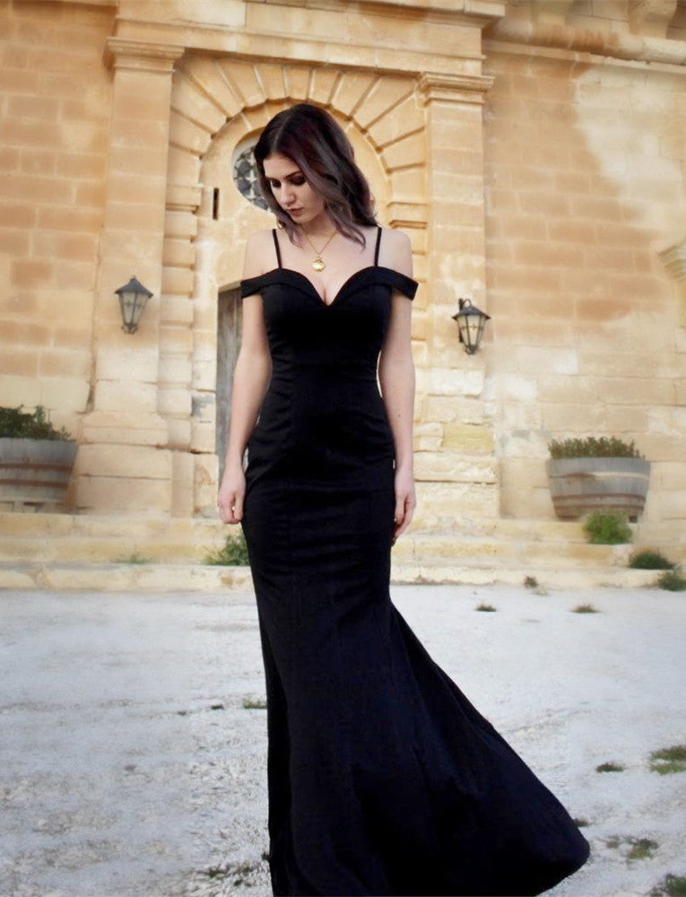 Mermaid Long Evening Gowns On Sale - Off-the-Shoulder-BallBride
