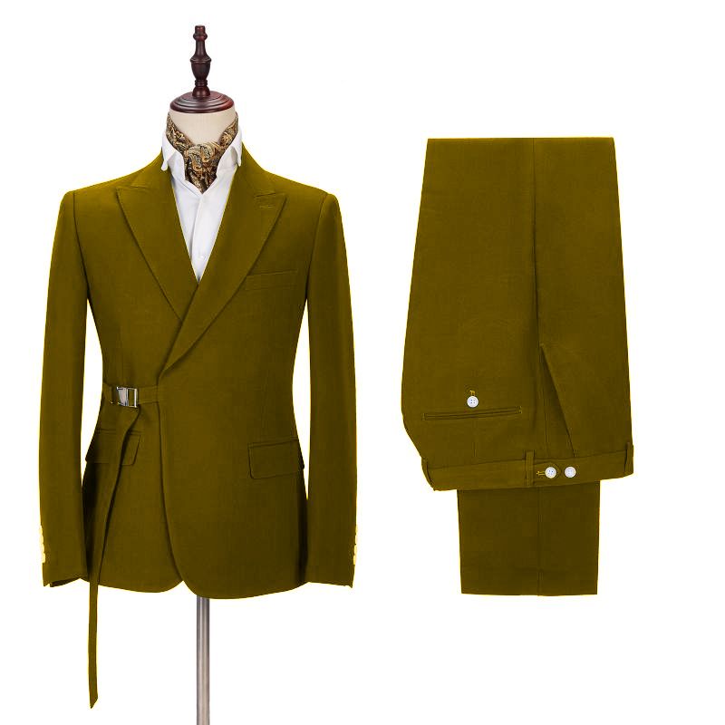Morden 2 Pieces Formal Dinner Suit for Men with Peaked Lapel-BallBride