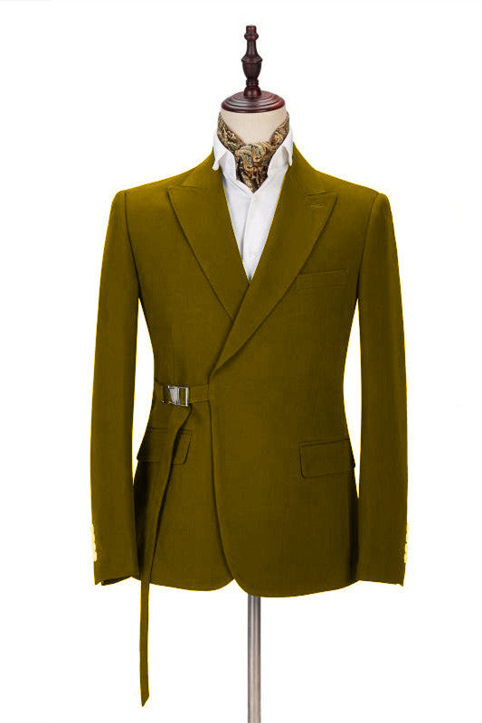 Morden 2 Pieces Formal Dinner Suit for Men with Peaked Lapel-BallBride