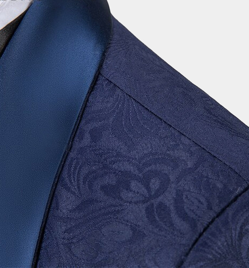 Navy Blue 3-Piece Groomsmen Suits On Sale-BallBride