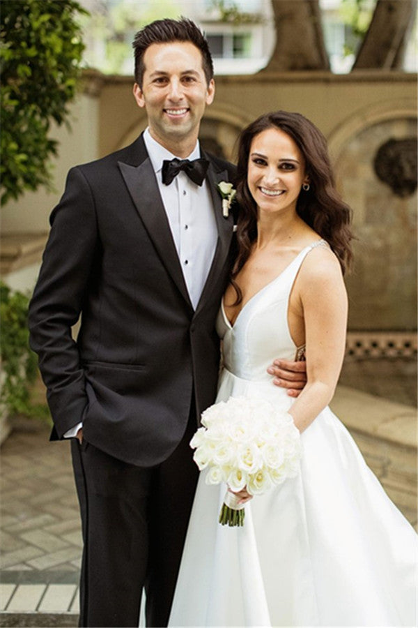 New Arrival Men Suit ¡§C Black 2 Piece Wedding Suit-BallBride