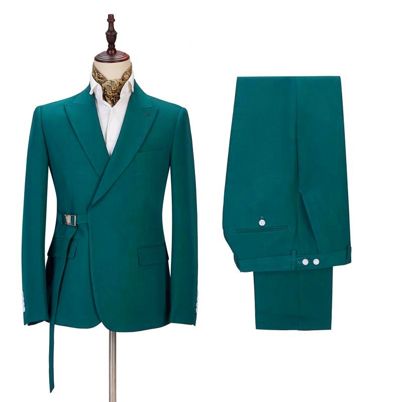 New Arrive Groom Wedding Suit with Peaked Lapel Online-BallBride