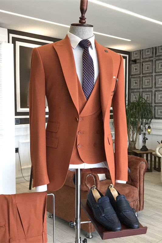 New Business Formal Prom Suits for Guys with Peaked Lapel-BallBride