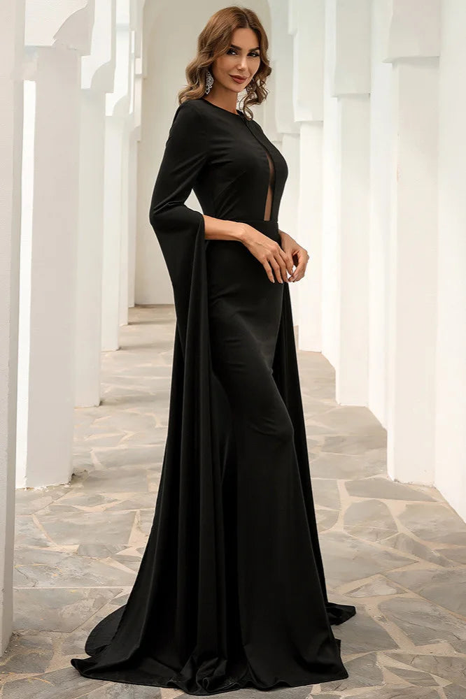 New Fashion Long Sleeve Evening Party Dress Mermaid Online-BallBride