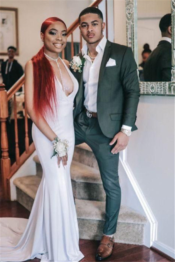 On Sale - Amazing Dark Green Prom Suit With Notch Lapel-BallBride