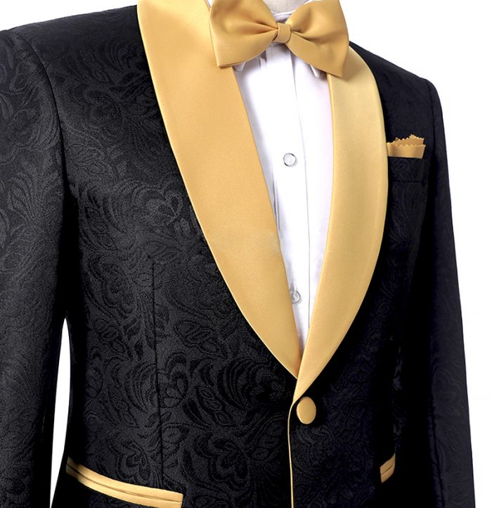 One Button Groom & Groomsmen Suits - Black-BallBride
