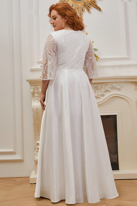 Plus Size Embroidery Wedding Dress ¨C Shop Online Now!-BallBride
