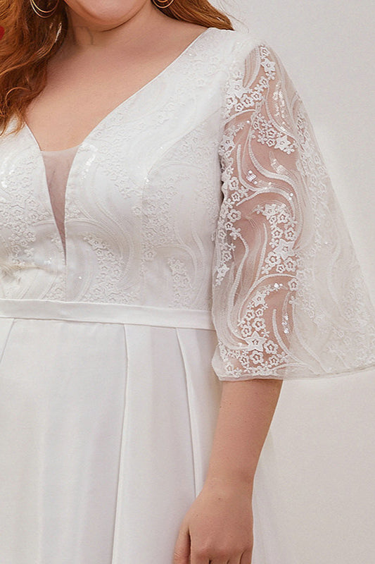 Plus Size Embroidery Wedding Dress ¨C Shop Online Now!-BallBride