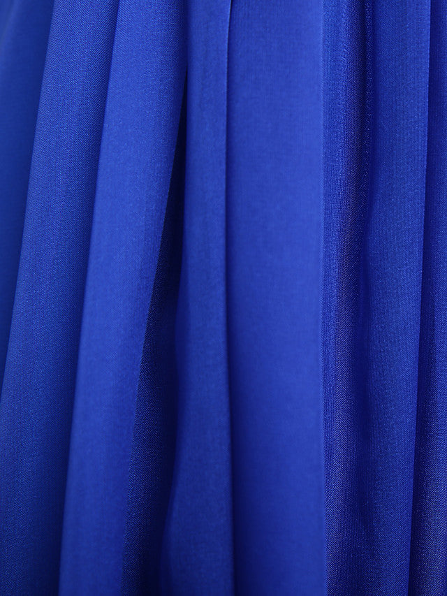 Princess A-Line One-Shoulder Chiffon Junior Bridesmaid Dress with Sash Ribbon Ruffles and Side Draping for Spring Fall Winter Wedding Party Natural-BallBride