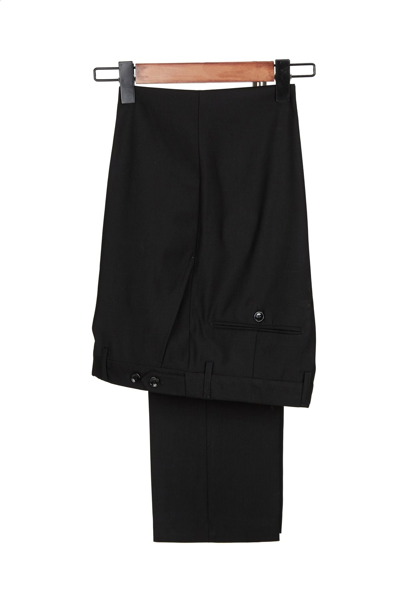 Reception Style: One Button Suit with Light Blue Stitching and Black Shawl Lapel-BallBride