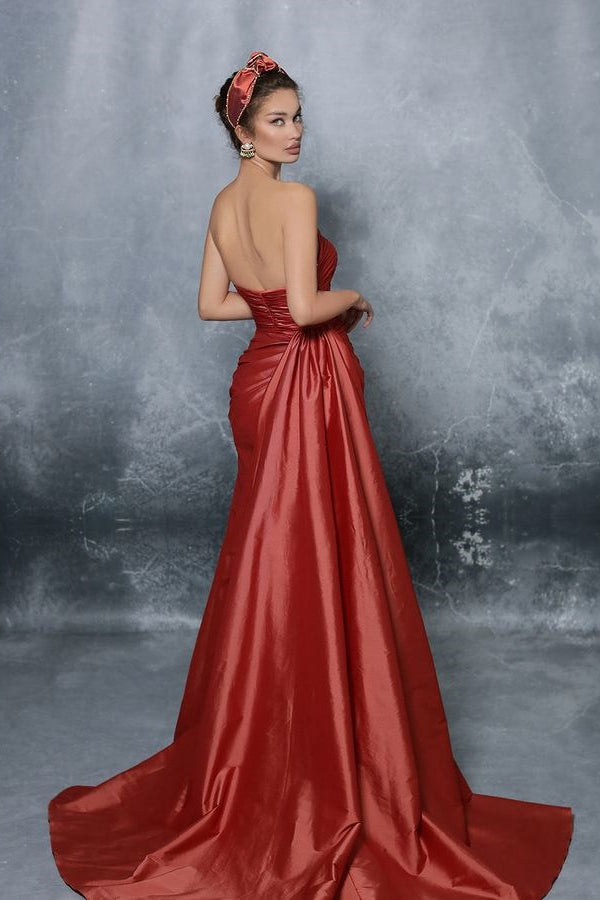 Royal Blue Sweetheart Sleeveless A Line Prom Dress-BallBride