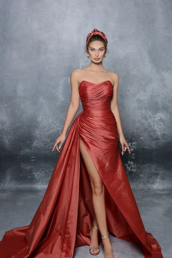 Royal Blue Sweetheart Sleeveless A Line Prom Dress-BallBride