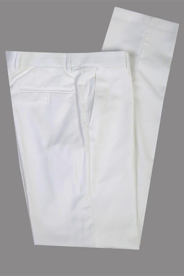 Salvador White Peaked Lapel Slim Fit Fashion Wedding Groom Suit-BallBride