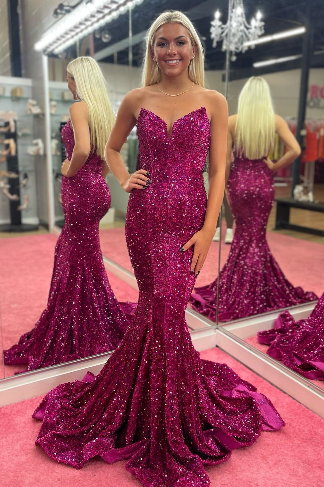 Sequin Sweetheart Mermaid Evening Dress - Stunning & Stylish-BallBride