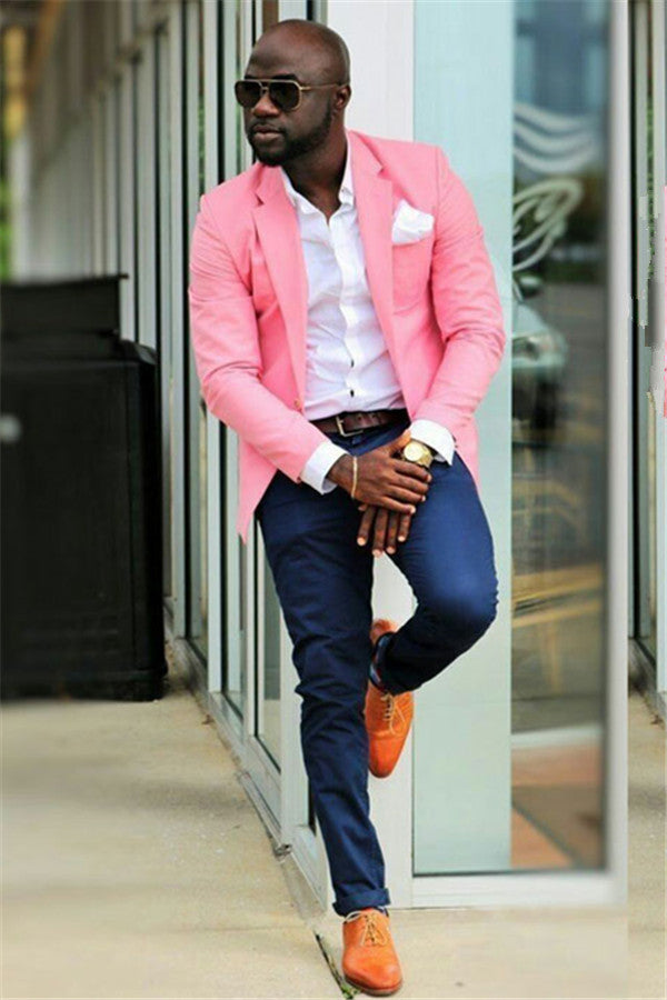 Shining Candy Pink Groom & Groomsmen Suits - 2 Pieces-BallBride