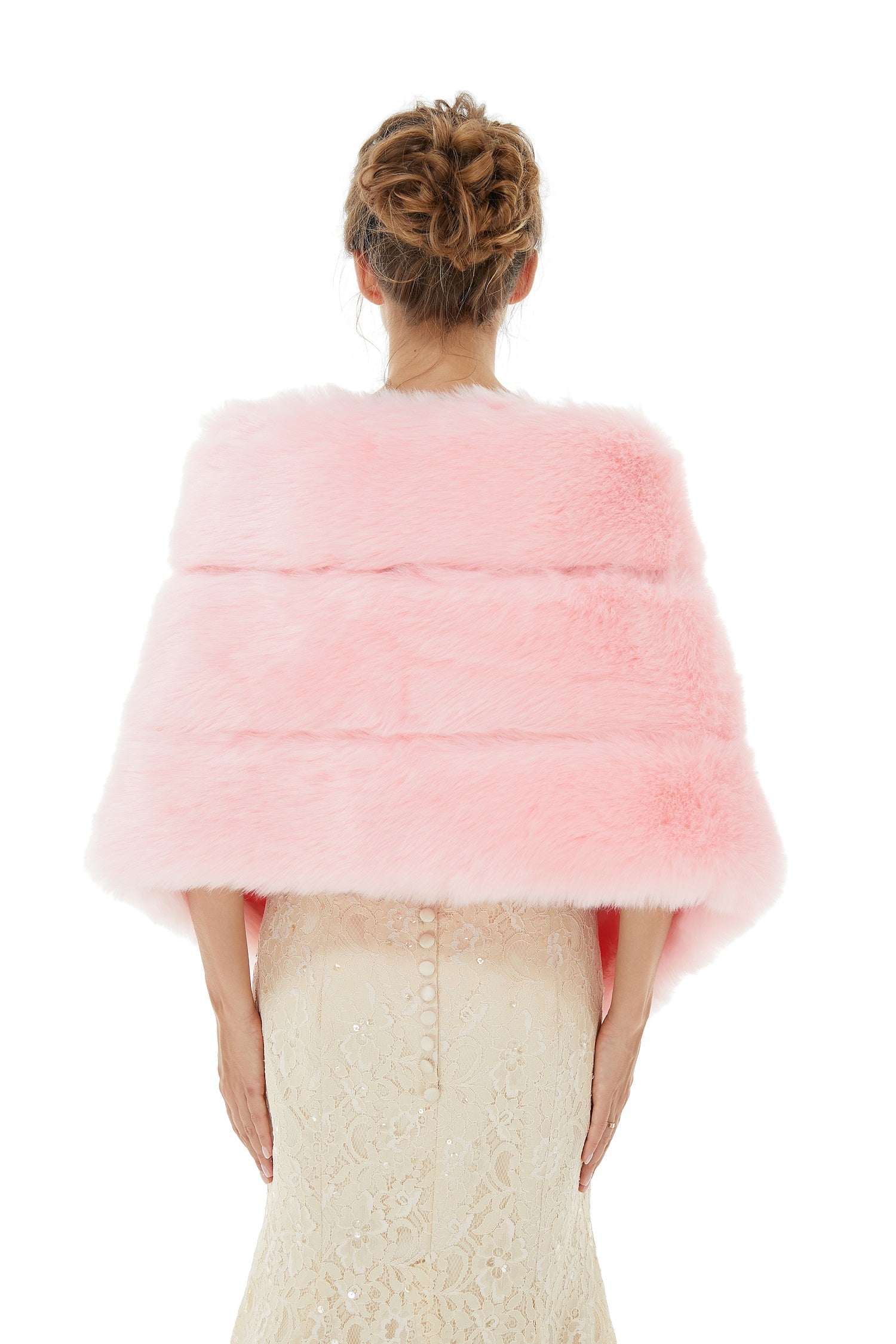 Shop Fabulous Pink Faux Fur Winter Wedding Wraps Online-BallBride