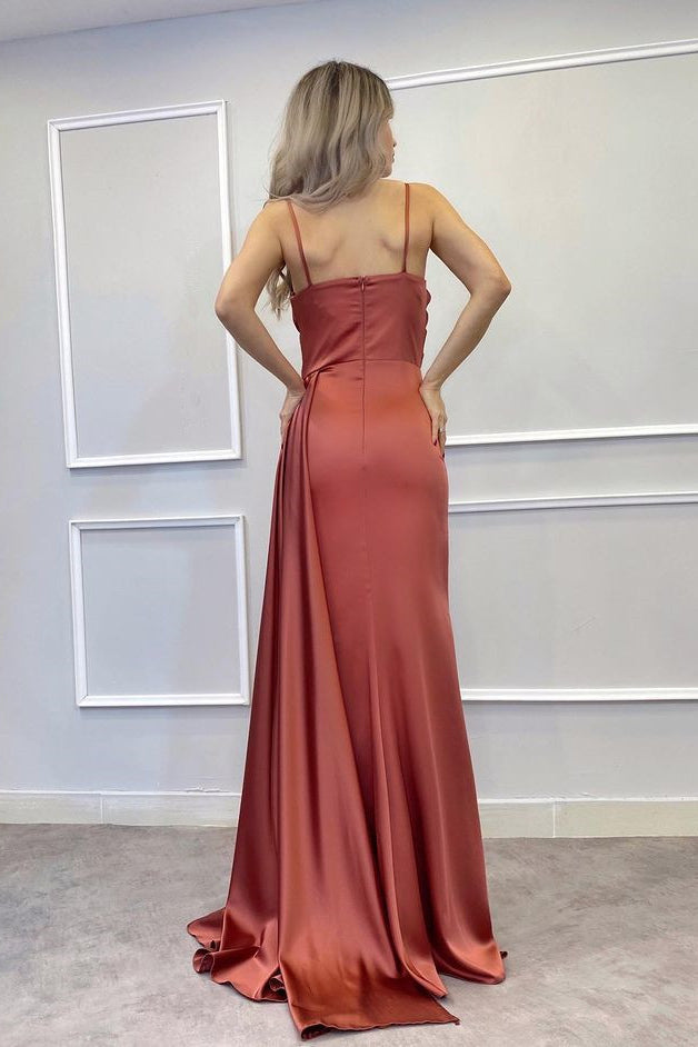 Stunning Mermaid Prom Dress with Beadings and Split Ruffles-BallBride