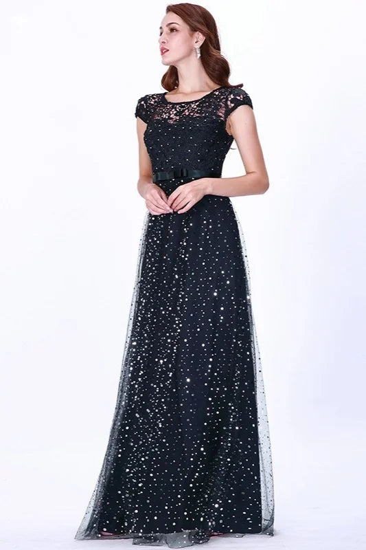 Stunning Navy Different Styles Long Mermaid Evening Gowns-BallBride