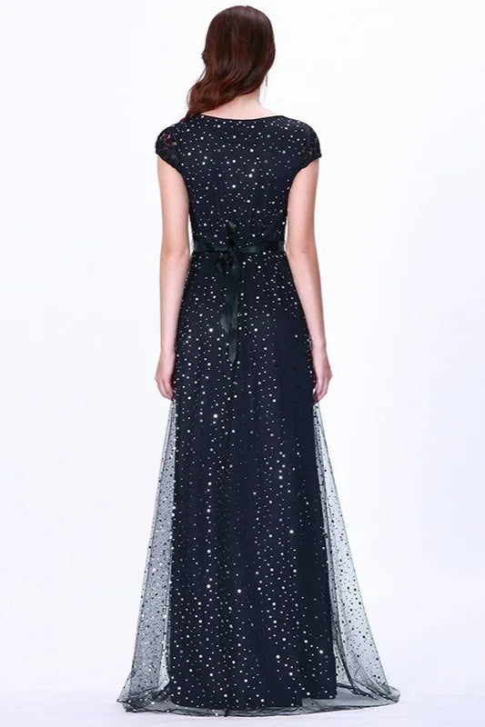 Stunning Navy Different Styles Long Mermaid Evening Gowns-BallBride