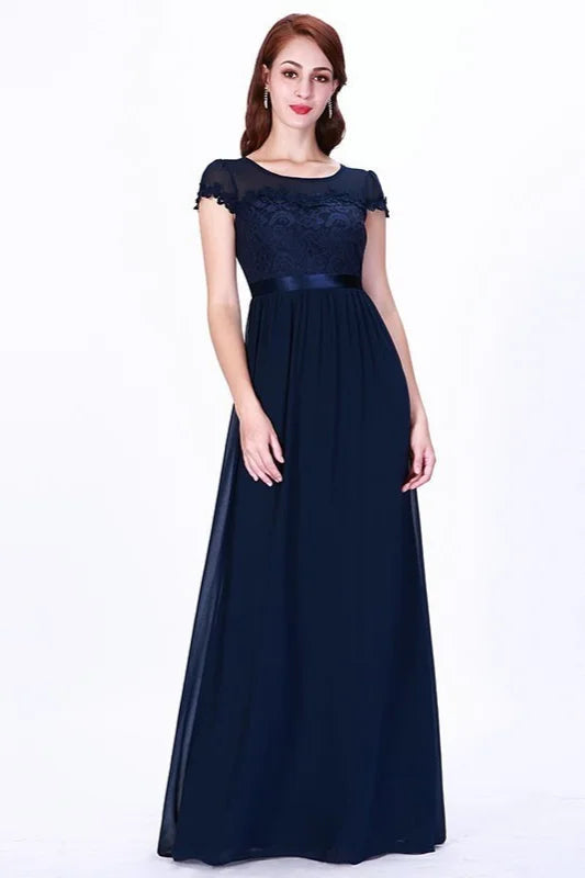 Stunning Navy Different Styles Long Mermaid Evening Gowns-BallBride
