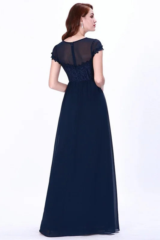 Stunning Navy Different Styles Long Mermaid Evening Gowns-BallBride