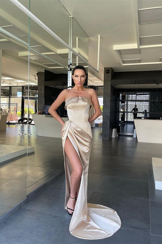 Stunning Strapless Mermaid Prom Dress On Sale-BallBride