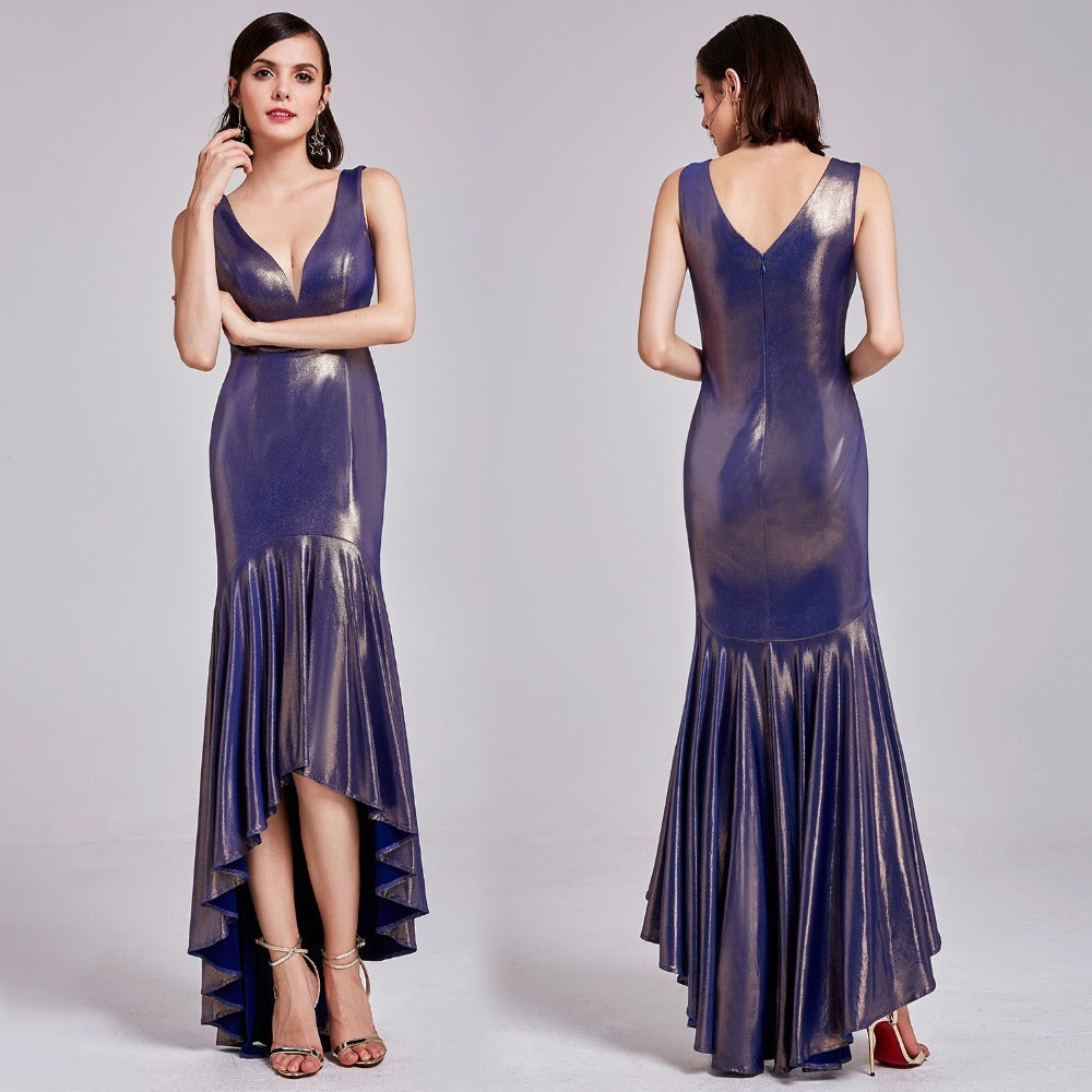 Stunning V-Neck Sleeveless Prom Dress On Sale-BallBride