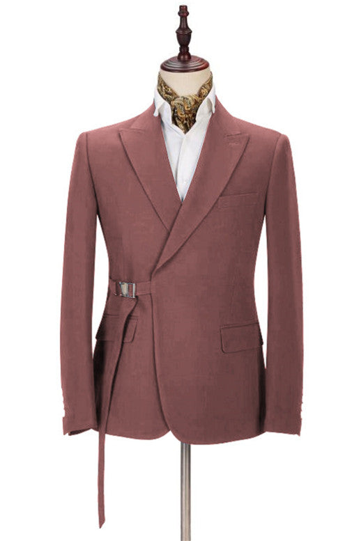 Stylish Peaked Lapel Groom & Groomsmen Suits 2 Piece Set-BallBride