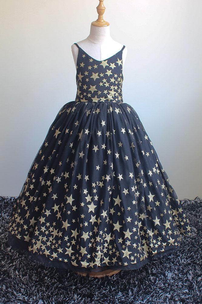 V-Neck Sleeveless Ball Gown Dress in Navy Blue-BallBride