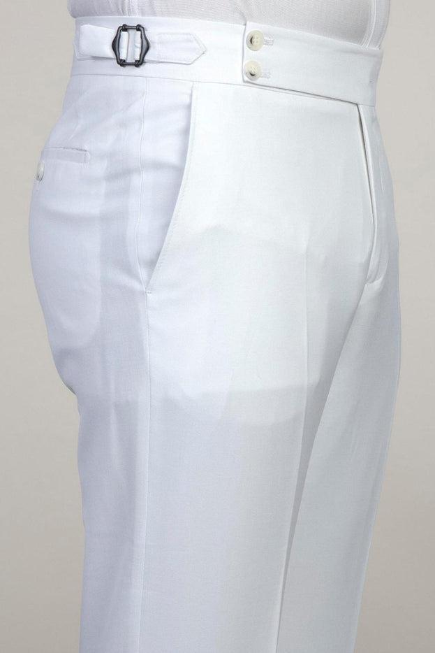 White Peaked Lapel Men Suit - Desmond Newest Business Style-BallBride