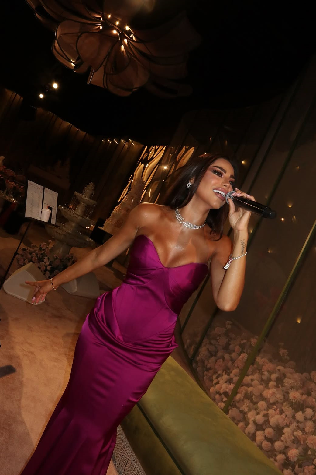 Pretty Purple Sweetheart Strapless Sleeveless Satin Mermaid Wedding Dresses Sheath With Pleats