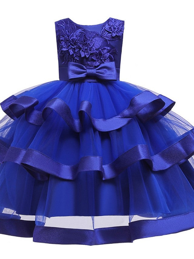 Beautiful Knee-Length Ball Gown Flower Girl Dress-BallBride