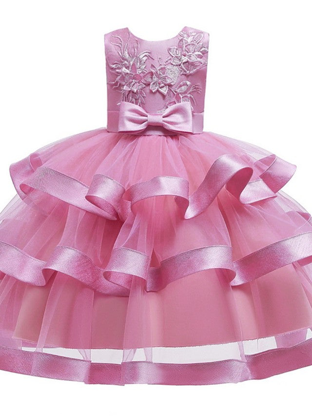 Beautiful Knee-Length Ball Gown Flower Girl Dress-BallBride