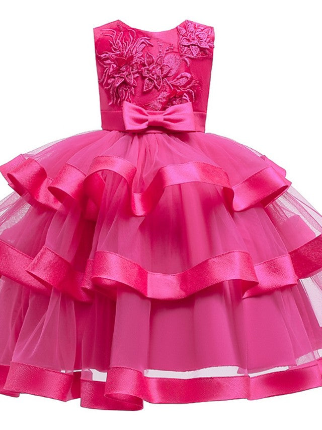 Beautiful Knee-Length Ball Gown Flower Girl Dress-BallBride