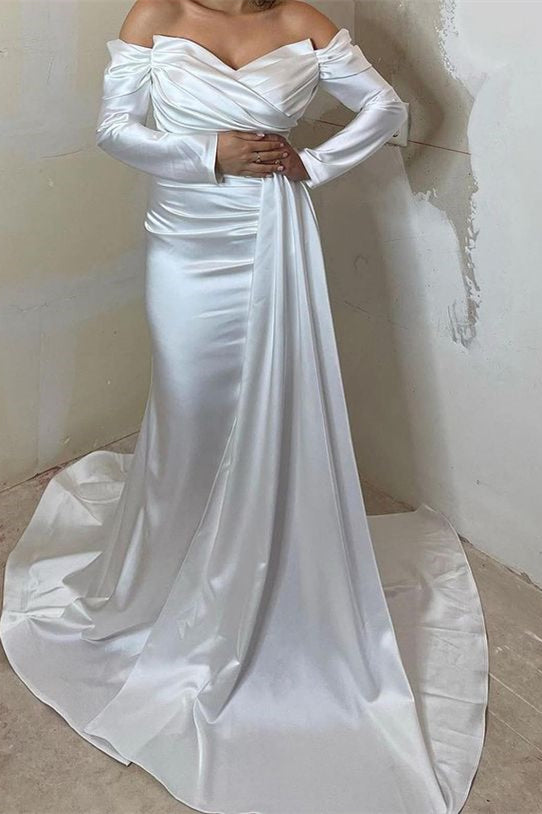 Beautiful Sweetheart Off-The-Shoulder Mermaid Evening Dress-BallBride