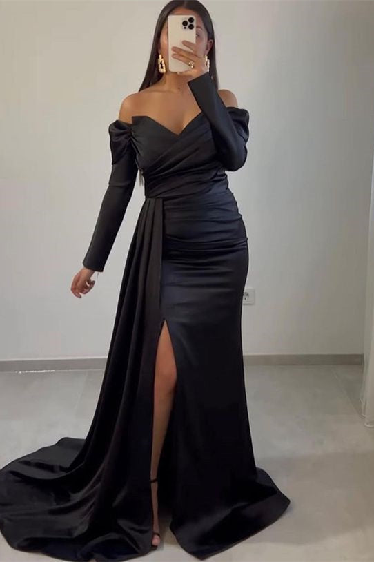Beautiful Sweetheart Off-The-Shoulder Mermaid Evening Dress-BallBride