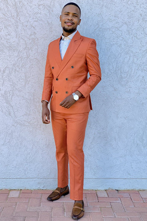 Double Breasted Business Prom Suits for Men-BallBride