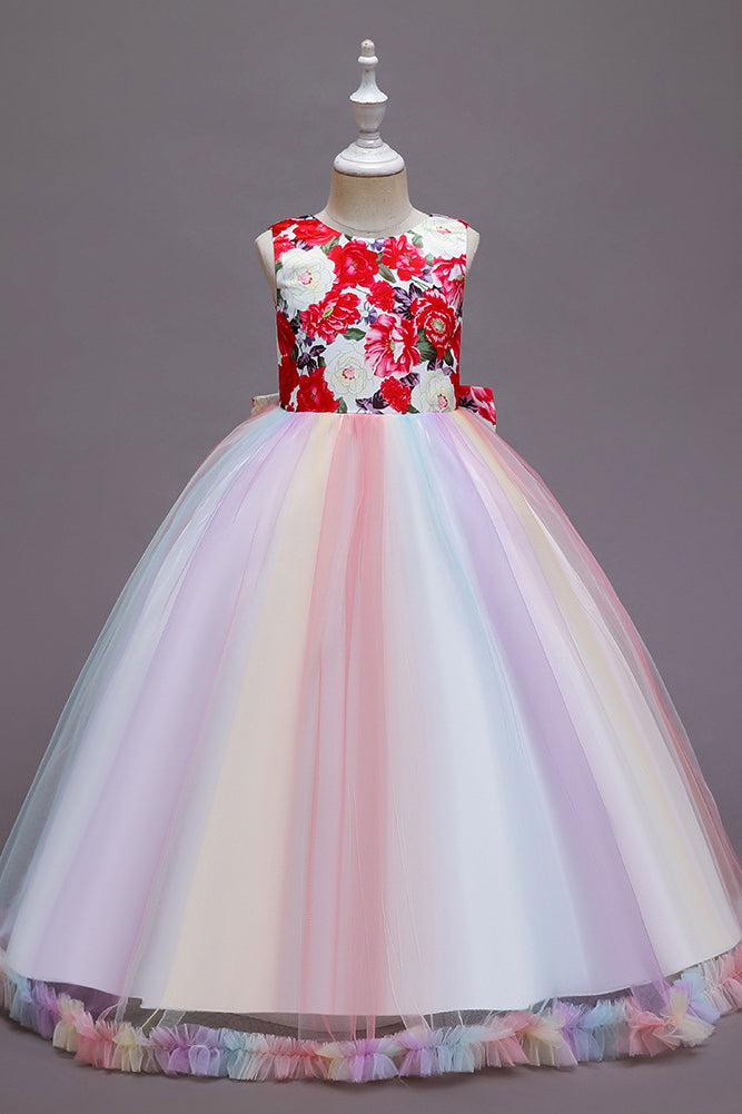 Elegant Long Princess Tulle Wedding Dress-BallBride