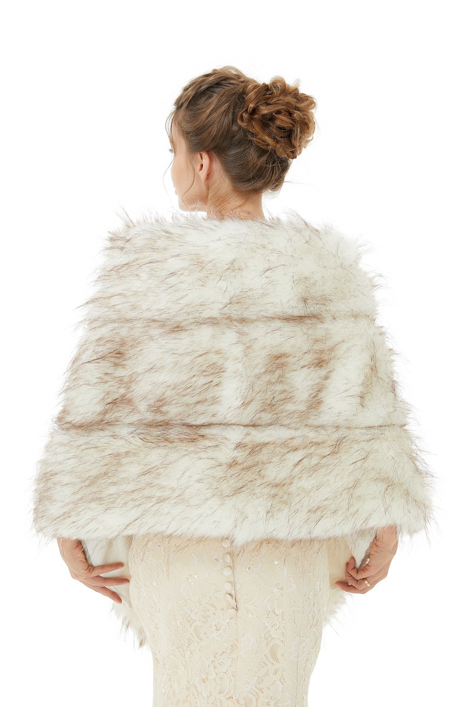 Faux Fur Bridal Shawl - Perfect for Weddings and Special Occasions-BallBride