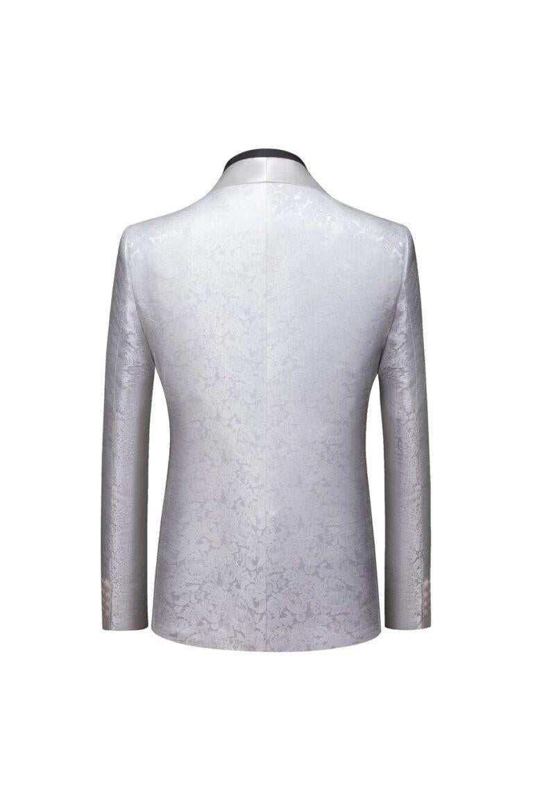 Men's Classic Slim Fit Shawl Lapel One Button Wedding Suit-BallBride