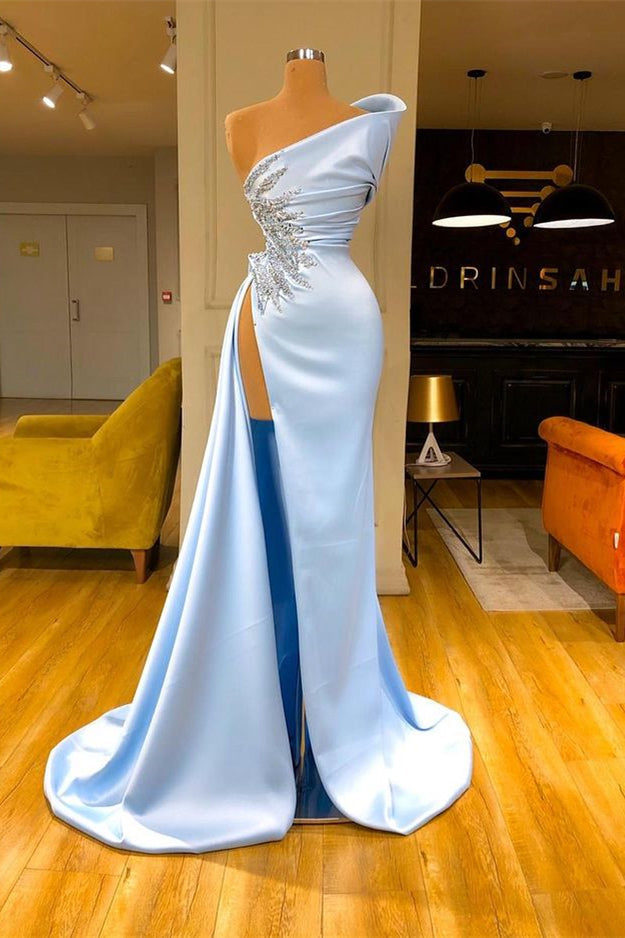 Mermaid Prom Dress with Beads - Charming Sky Blue-BallBride