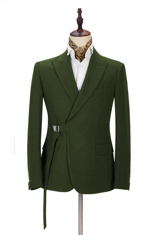 New Arrive Custom Classic Business Prom Suit for Men with Peaked Lapel-BallBride