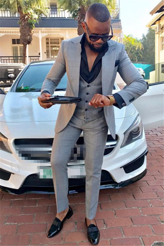 New Business Bespoke Suit for Prom with Jacket, Vest & Pants-BallBride